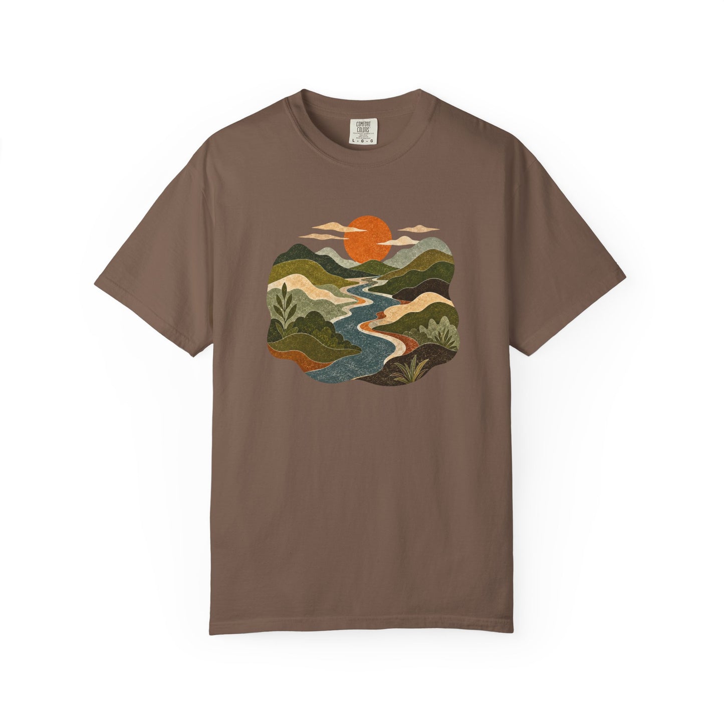 Scenic Sunset River T-Shirt