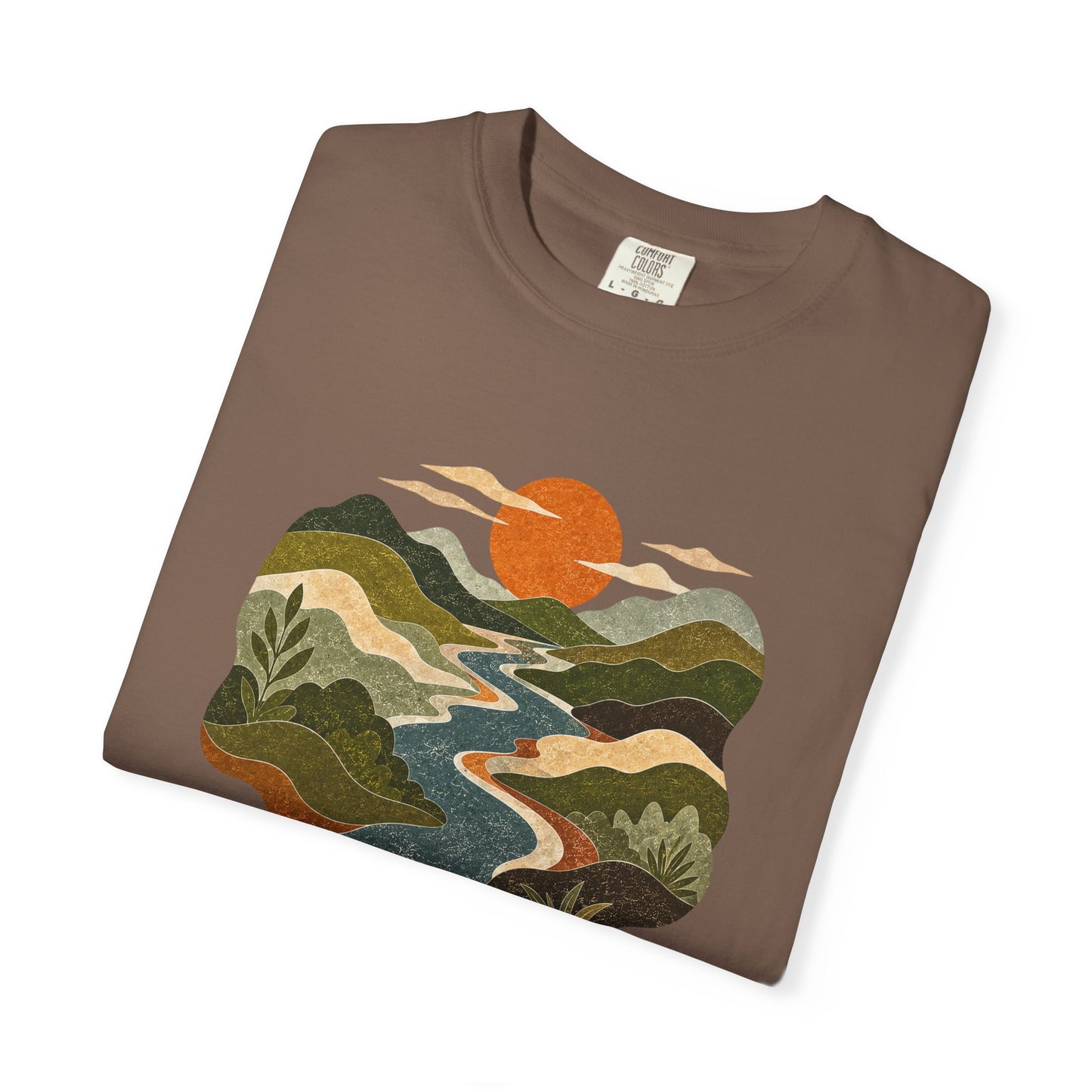 Scenic Sunset River T-Shirt