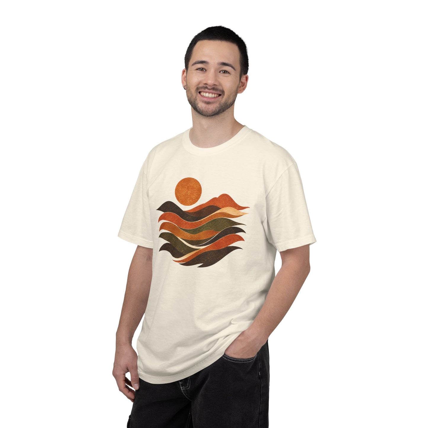 Retro Sunset Waves T-Shirt
